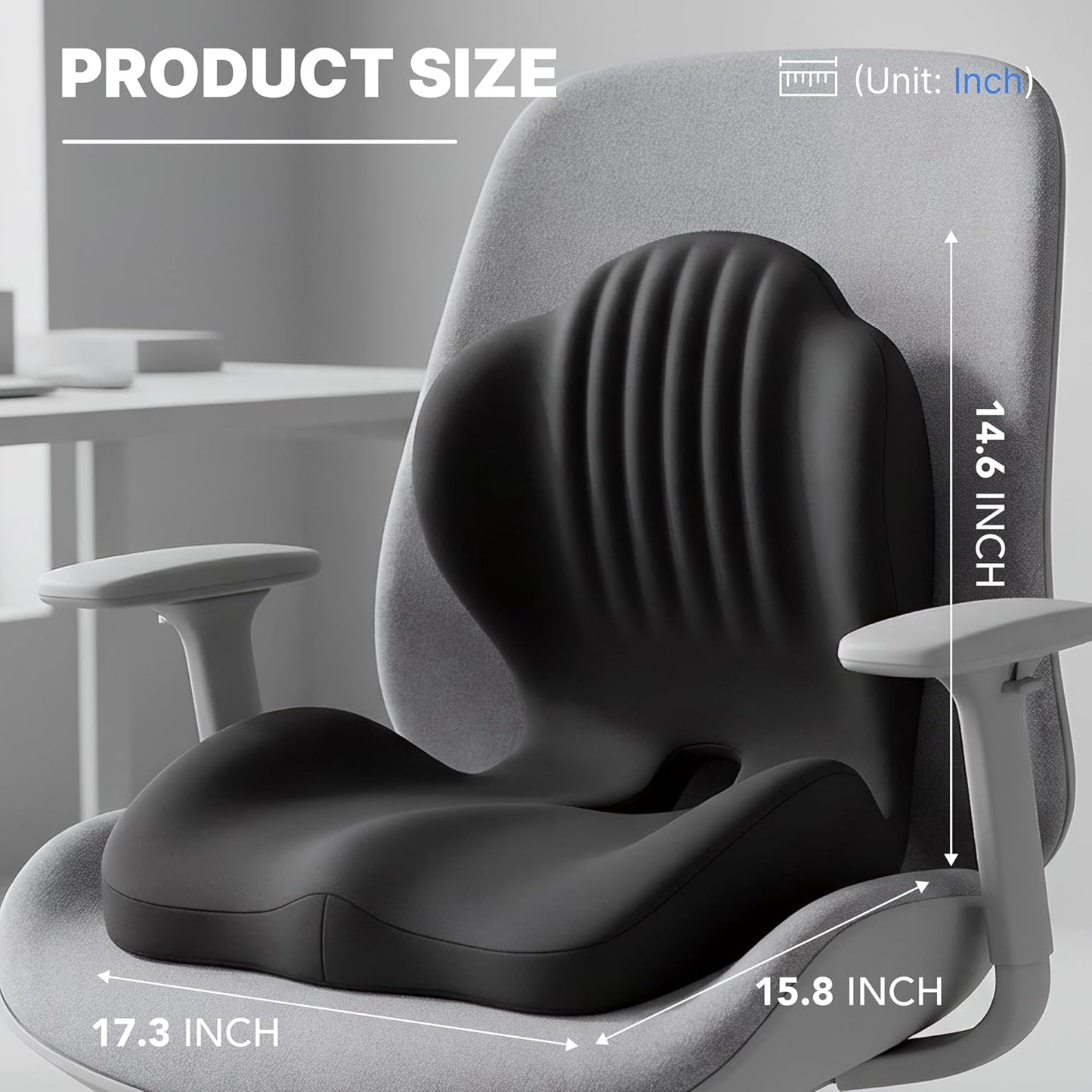 Ergonomic Back Support Seat Cushion
