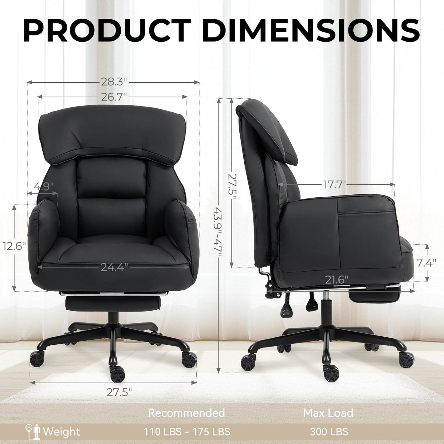 Cross-Legged Reclining Office Chair
