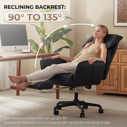 Cross-Legged Reclining Office Chair
