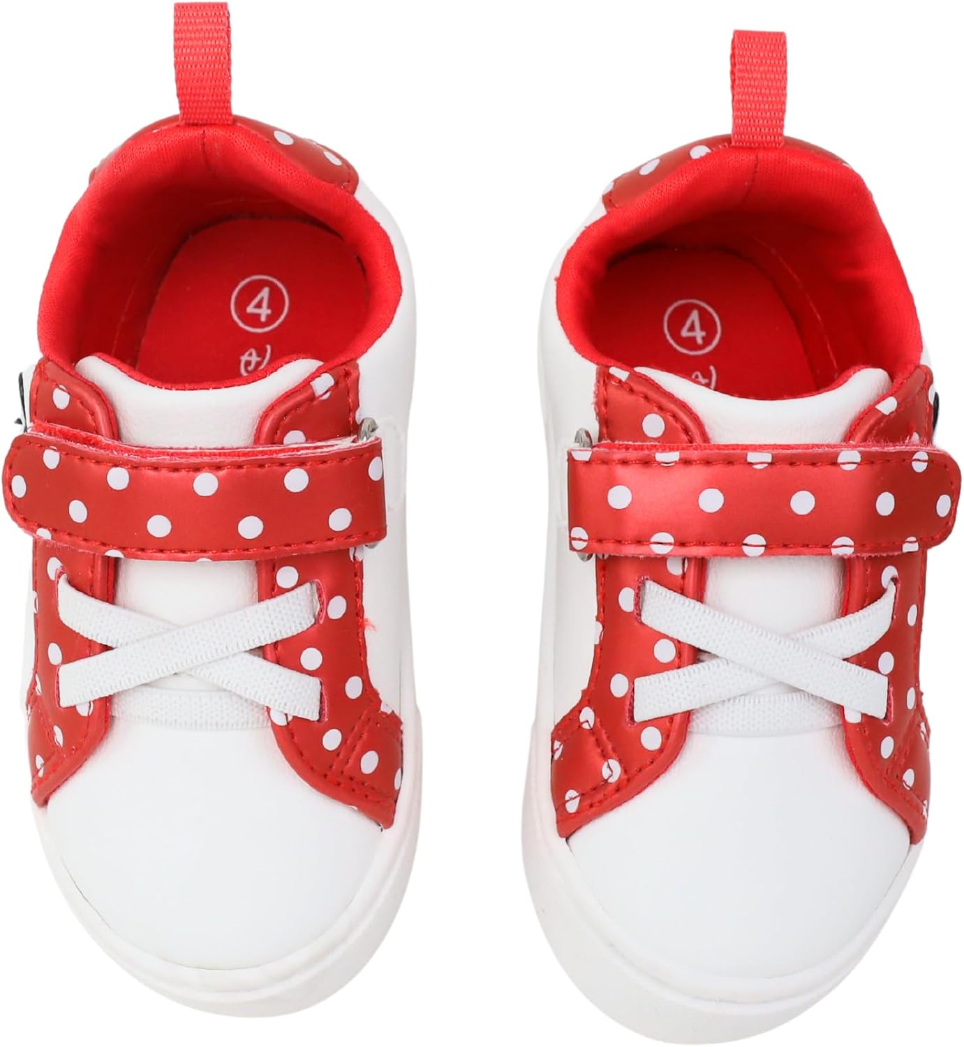 Baby Court Sneakers with a Hook and Loop Closure