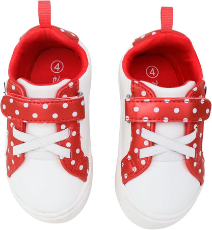 Baby Court Sneakers with a Hook and Loop Closure