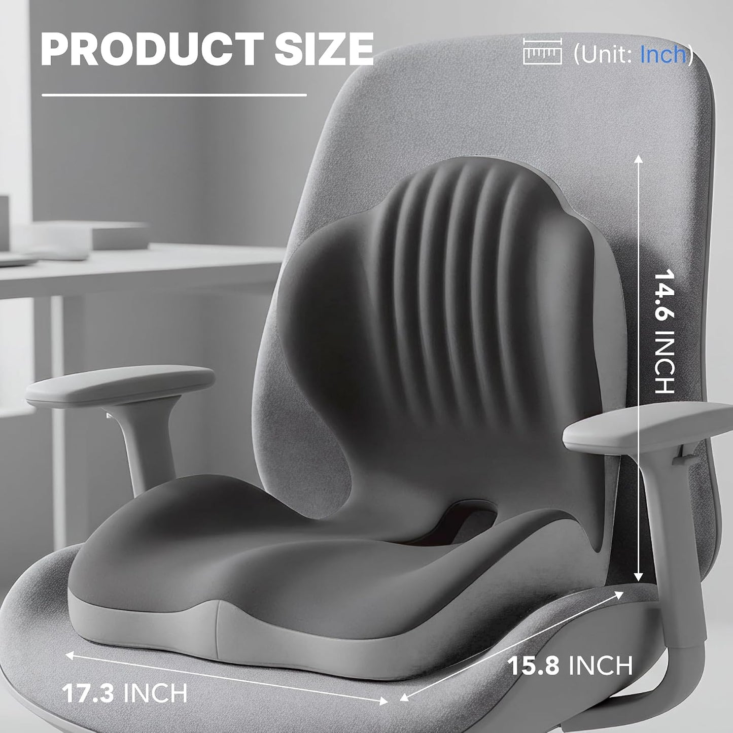 Ergonomic Back Support Seat Cushion