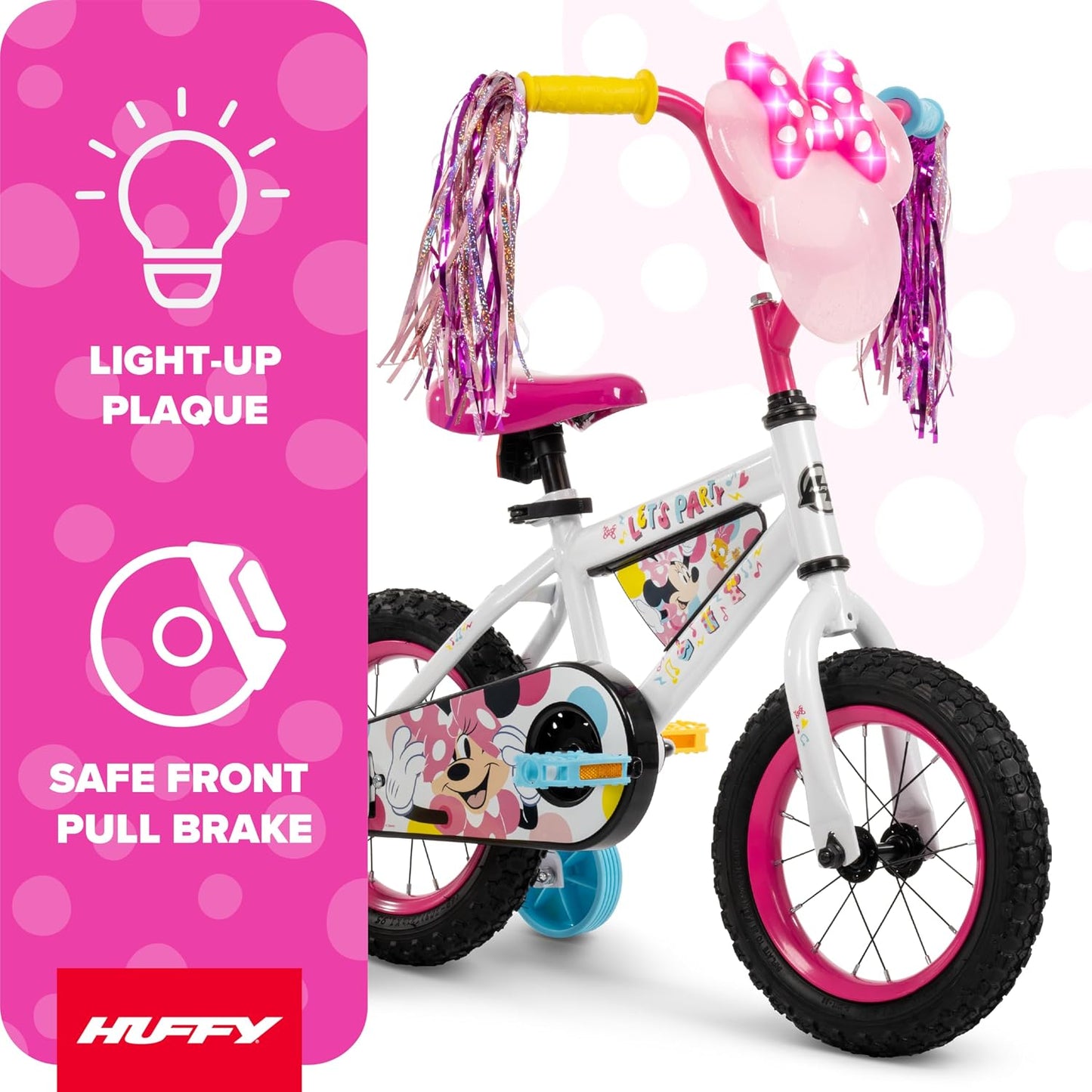 Kids Bike with Lights, Fits Riders 37"-42"
