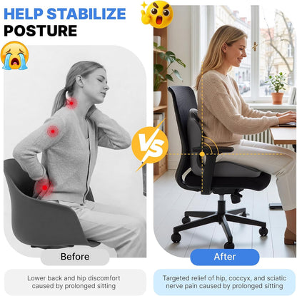 Ergonomic Back Support Seat Cushion