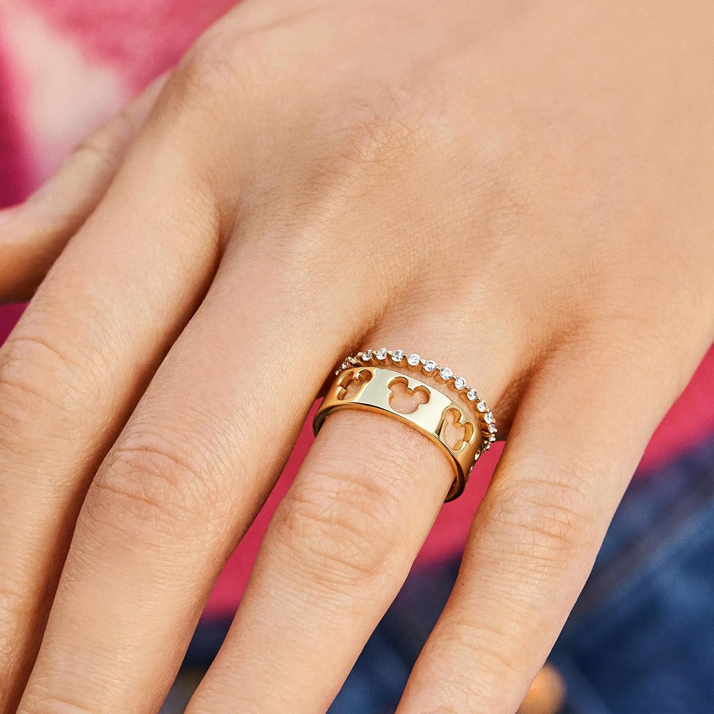 Outline 18K Gold-Plated Sterling Ring