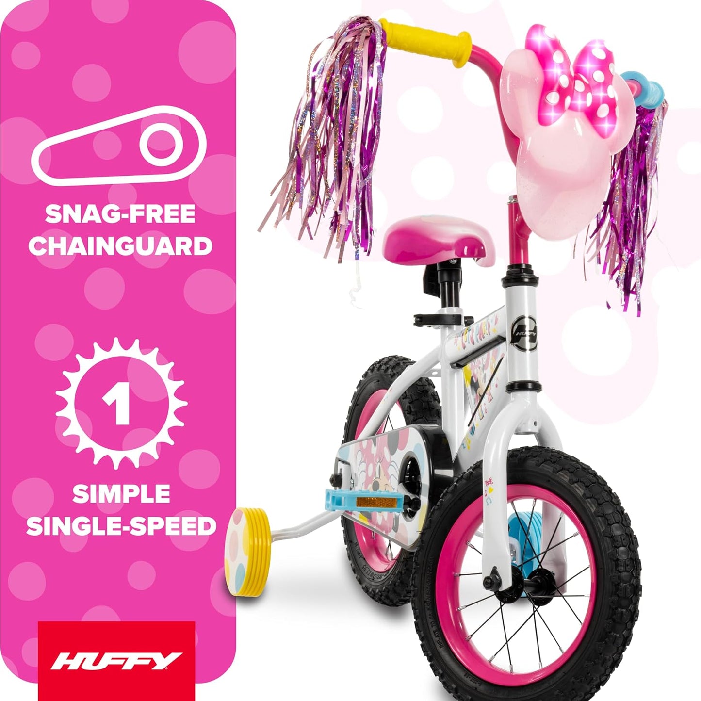 Kids Bike with Lights, Fits Riders 37"-42"