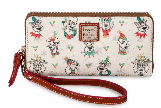 Dogs Santa Wristlet Wallet New With Tag