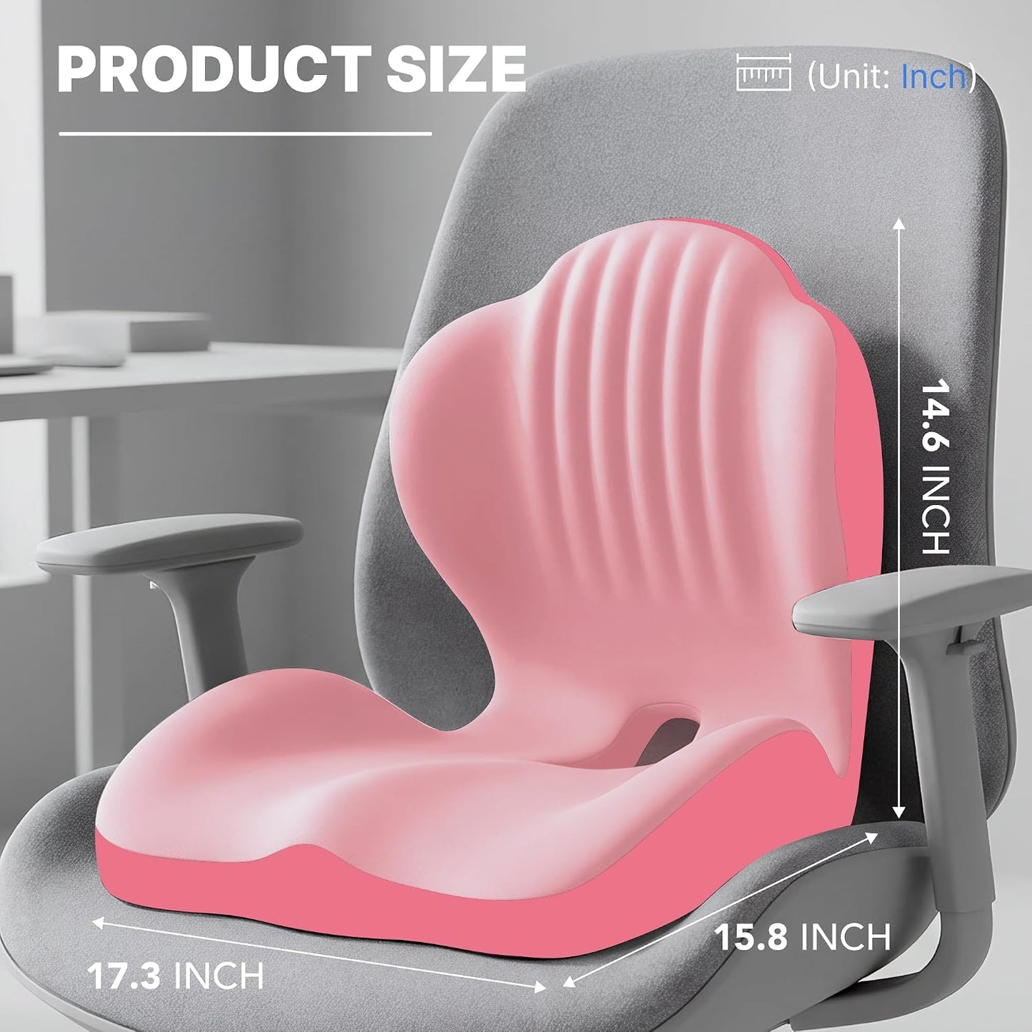 Ergonomic Back Support Seat Cushion